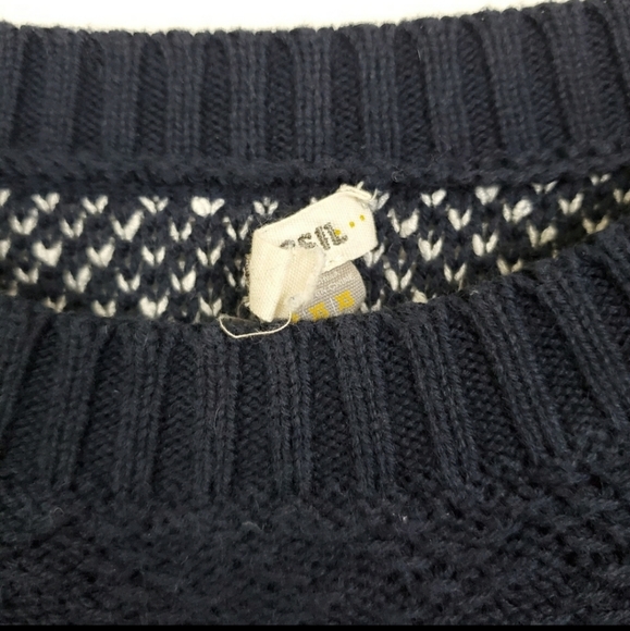 Fossil navy striped knit crewneck sweater - Picture 14 of 14